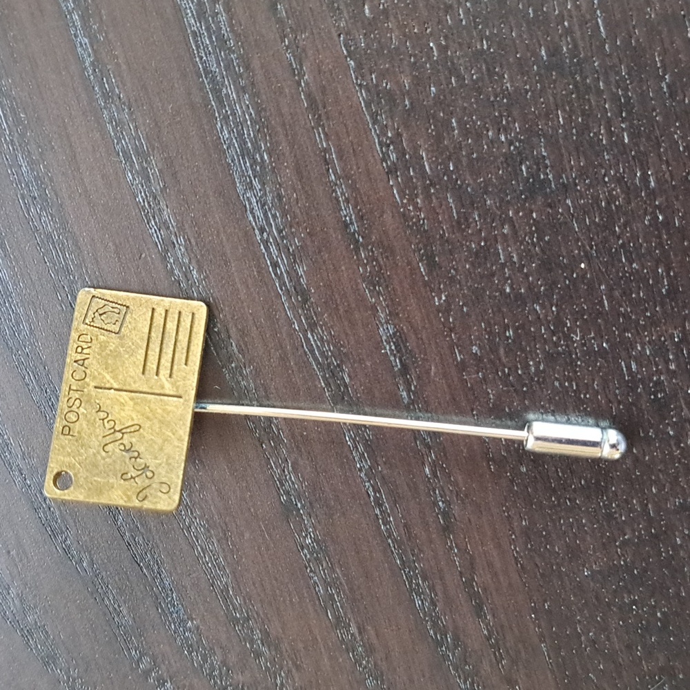 Postcard Brooch